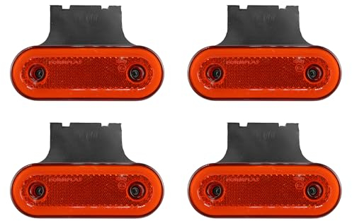 4 STK. Seitenmarkierungsleuchten LED Neon Gelb Begrenzungsleuchten Wohnmobil Anhänger LKW PKW E9 12-24V