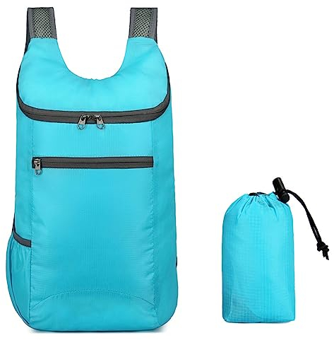 Watreketal Rucksack,Faltbarer Rucksack, spritzwassergeschützter Rucksack, ultraleichter Reise-Tagesrucksack für Camping, Klettern, Reiten, Damen und Herren, Wander-Tagesrucksack