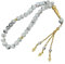 NVOQILIN Islamisches Glas-Gebetskette mit 33 Perlen, Tasbih-Armband, Meditations-Rosenkranz-Armband für Erwachsene, Unisex, Religiöse Gebetskette, Halskette