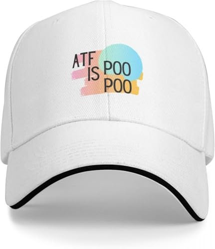Baseballkappe Hip Hop Sonnenhut ATF is Poo Poo Baseballkappe Baseballkappe Trucker-Hüte Kappe für Damen und Herren