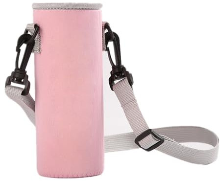 Water Bottle Sleeve Insulator 1500ml Glass Bottle Cover Holder Carrier 32oz with Shoulder Strap Insulated Warm Hands Outdoor (Green)