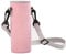 Water Bottle Sleeve Insulator 1000ml Glass Bottle Cover Holder Carrier 32oz with Shoulder Strap Insulated Warm Hands Outdoor (Pink)
