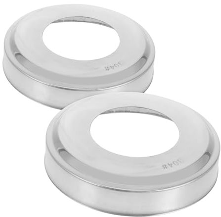 PAMINGONO Pool Ladder Decorative Covers Set of 2 Stainless Steel Escutcheons Plate for above Ground Pools