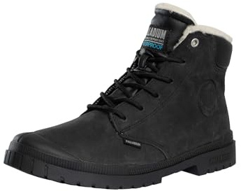 Palladium Men's SP20 Cuff Leather WP Boots, Black, 10 UK
