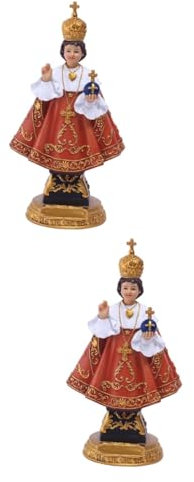 Alipis 2stücke Lifelike Jesusfigur Resin Jesus Statue Für Religiöse Dekoration Für Zuhause Büro Oder Infant of Prague Dekoartikel
