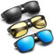 Polarized Sunglasses/Night Driving Glasses for Men Women, UV400 Retro Glasses Unisex Classic Ultralight, with Eyeglasses Cloth Sack & Cleaning Cloth, Suitable for Traveling, Cycling, Driving, Fishing