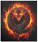 Fire Dragon Black Magnetic Dishwasher Covers Refrigerator Panels Kitchen Cabinet Decoration Cute Country Home Decor 66cm x 58cm