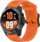 Compatible con TicWatch Atlas,20 mm,22 mm,24 mm, Nueva correa de silicona con hebilla de metal compatible con Ticwatch Atlas,Pro 5 Enduro,Pro 5,Pro 3 Ultra BT/ LTE version,Pro,E2,E3 (Naranja, 24mm)