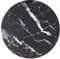 HOMTAKIE - Mesa de cristal templado (80 x 1 cm), color negro