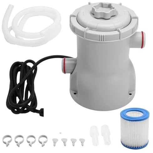 Poolpumpe, Poolfilterpumpe, 330 GPH Paddeln Elektrische Poolfilter Kleine Poolfilterpumpe,Hohe Leistung
