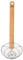 KitchenCraft World of Flavours Bambus Schaumkelle, Edelstahlkelle, feines Drahtsieb, Drahtgeflecht, Bambusgriff, 33 cm