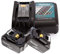 Makita Genuine DC18RC 7.2-18V Li-Ion Fast Charger + 2 x BL1860 6Ah Batteries