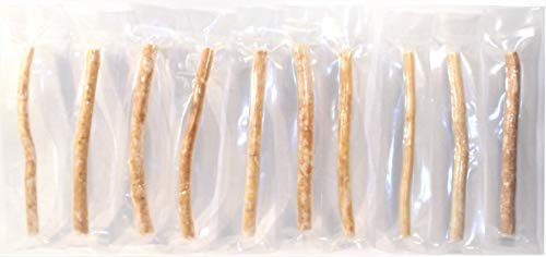 10x Miswak - Siwak - Meswak - Misvak - Sewak Stick - Holzzahnbürste Zahnputzholz vegane Zahnhölzer vom Zahnbürstenbaum Salvadora Persica vakuumverpackt für saubere Zähne (10)