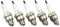 Set 5x Zündkerze BERU Isolator M14-260 für 2-Takt und 4-Takt Fahrzeuge, u.a. Simson, MZ und viele mehr