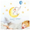 Little Deco Aufkleber Elefant mit Ballon blau & Spruch Sweet Dream I 3 A4 Bögen I Mond und Sterne Wandaufkleber Wandtattoo Kinderzimmer Deko Babyzimmer Junge DL214-6