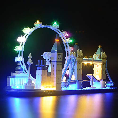 BRIKSMAX Led Lighting Kit for Architecture London Skyline Collection-Compatible with Lego 21034 Building Blocks Model- Not Include the Lego Set