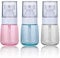 Bote Spray Botella de Aerosol Vacío Plástico Transparente Niebla Fina Atomizador de Viaje Recargable Conjunto de Botellas Maquillaje Vacio de Agua Claro Contenedor (3 × 30 ML)