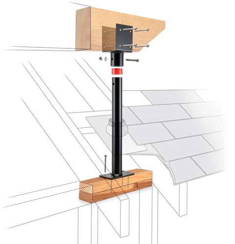 SkyLift 18 Riser, 3-1/2 Saddle, Standard Duty, Black Roof Riser