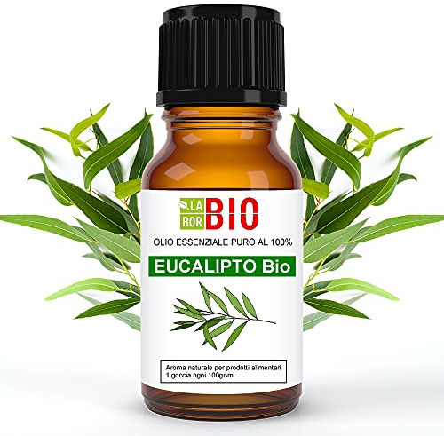 Eucalipto Bio Aceite Esencial 100% Puro 30 ml - Uso Alimentario Terapeutico Cosmetico Aromaterapia - Laborbio