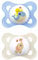 Mam Original Dummy in Set of 2 Skinsoft Silicone with Dummy Case for 2-6 Months