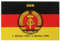 Kühlschrank-Magnet DDR-Wappen-Flagge | Starker Halt | Foto-Magnet 8 x 5,5 cm | Nostalgie typisches Souvenir