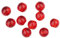 Spro Glasperlen, 10 Stück, 8mm, Red Ruby, für Texas- & Carolinarig, glatte Oberfläche, Geräusch beim Zusammenreffen mit Bulletgewicht