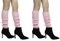 CHENGZI Beinstulpen, gerippt, gestrickt, Beinwärmer, Custume, Party, Sport, Yoga, Beinstulpen für Frauen und Mädchen, 2 Paar, rose, One size