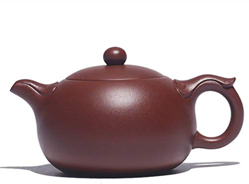 Ceramic Teapot Ceramic Teapot Purple Teapot Handmade Teapot Single Pot for Bulk Tea and Tea Bags (Color : Red, Size : 250ml)