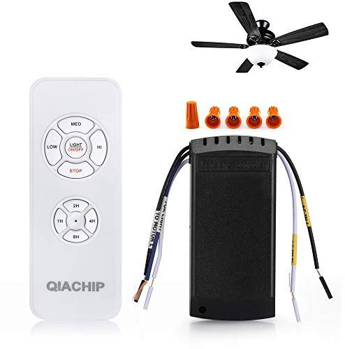 Universal Ceiling Fan Remote Control Kit with Light and Timer, 3 in 1 Ceiling Fan Lamp Remote Control Transmitter and Receiver for Home Office Hotel Restaurant (1 Pack)