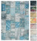 Kelim Patchwork Teppich Blau 230 X 320 cm - Maschinenwaschbar - Moderner Kurzflor Wohnzimmer Teppich - Super Soft