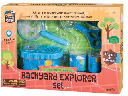 Backyard Nature Explorer Set for Kids, Bug Catching Science Kit, Outdoor STEM Educational Toy for Camping & Backyard Adventures, Ages 5+ - Outdoor Discovery