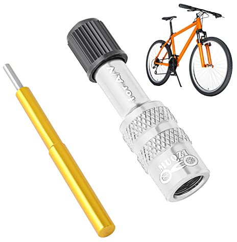 Adaptador de válvula de bicicleta – Adaptador de válvula inflable para horquilla de aire – Kit adaptador como dispositivo de inflación y accesorios apto para bomba estándar o compresor de aire sxu