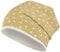 Mädchen Mütze Übergangsmütze Beanie Stoffmütze Allover-Print Frühling Herbst, Größe: 54-56, Farbe: Senfgelb