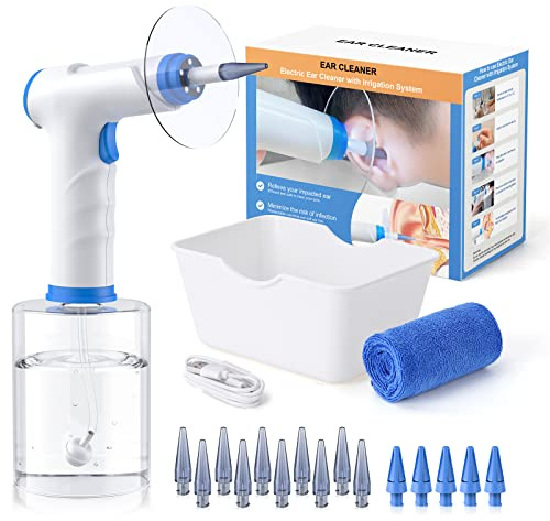 Electric Ear Wax Removal Kit for Adults with 4 Cleaning Modes, Home Use