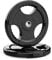 PhysKcal 10kg x2 1-Inch Olympic Weight Plates with Rubber Finish, Black Barbell Plates Discs for Lifting and Strength Training, Solid Cast Iron Core Weights Set for Barbell