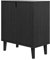 Panana Sideboard Storage Cabinet with Doors Shelf kitchen Wooden Cupboard for Dining Room (Black)