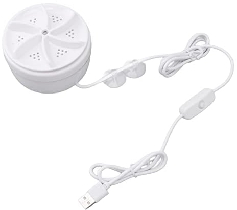 TOPINCN Mini Lavadora, Lavadora Turbo Portátil Alimentada por USB, Lavadora de Turbina, Lavadora Pequeña Que Ahorra Espacio para Ropa, Calcetines, Ropa Interior 5V 60W
