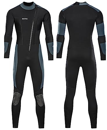 clhjinruoliu Herren Neoprenanzug 5MM Neopren Ganzkörper-Tauchanzüge Front Zip Neoprenanzug Zum Tauchen, Schnorcheln, Surfen, Schwimmen,3XL