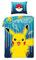 Halantex Parure de Lit Pikachu Réversible, Housse de Couette Pokemon 140x200 cm + Taie d'oreiller 65x65 cm