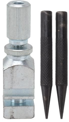 Yuecoom Brise-chaîne De Tronçonneuse De Poche, Kit D'outils De Réparation De Scie à Chaîne, Rivets De Scie à Chaîne De Poche, Outil De Retrait De Maillons De Tronçonneuse avec Dispositif De Perçage