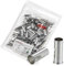 Chanzon 100pcs EN16-18 Non Insulated Wire Ferrules for 6AWG(16mm²) Cable Pure Copper Electrical Crimp Connector Terminal Tin Coating Tube