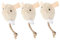 Ipetboom Ensemble De Jouets pour Chat Souris en Peluche Couleurs Vives Mini Souris Interactive en Peluche pour Chaton Et Animal De Compagnie