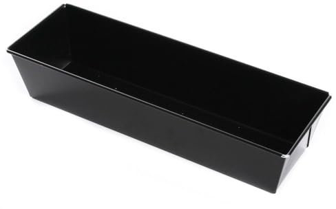 Backblech Backform Brotofenform Backofenform Kuchenform Stahl mit Antihaftbeschichtung Blechkuchen Ofenblech Schwarz rechteckig 39 x 11 x 7,5 cm