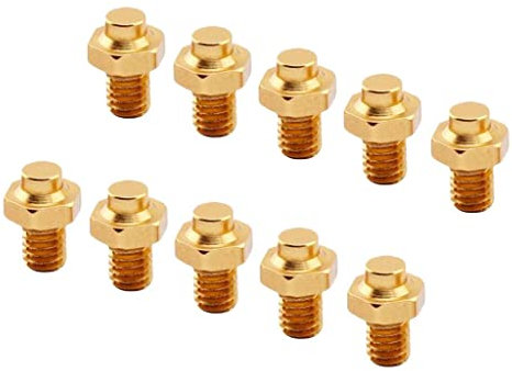 Aymzbd 10pcs Fahrrad Pedal Schrauben Mountainbike Pedal Feste Noppen Anti Rutsch, Gold