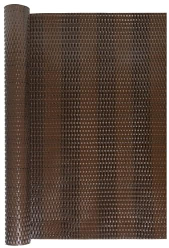 vidaXL Balkon Sichtschutz, Balkonbespannung Rattan-Optik, Sonnenschutz Windschutz für Terrasse Garten, Balkonverkleidung Balkonabdeckung, Braun Schwarz 600x90cm Poly Rattan
