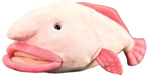 lilizzhoumax Klecksfisch Plüschtier 12.9” Simuliertes Tier Klecksfisch Kawaii Klecksfisch Plüschtier Realistische Fisch Plüsch Spielzeug für Wilde Tiere Geschenk für Kinder Rosa