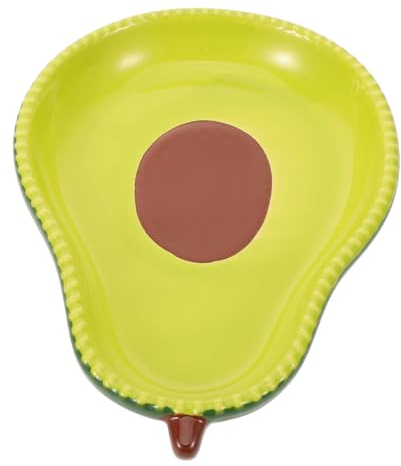 COLLBATH Avocado Form Keramik Obst Platte Salat Schüssel Dessert und Snack Servieren Platte Küche Gadgets Keramik Schüssel
