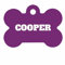 Placa de Identificación Personalizada para Mascotas, Etiquetas de ID Personalizadas para Perros frente y dorso, Placa de Identificación para Perro - etiqueta sublimada - aluminio (Violeta)