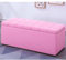 Luxuriöse rosa Leder-Fußstütze, Sitzbank mit klappbarem Deckel, Aufbewahrung, Schuh-Organizer, Schrank, Ende des Betts, Eckbank, Eingangssitz (100 x 40 x 40 cm)