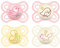 MAM Perfect Day & Night Schnuller | 0-6 Monate | Babyschnuller für Neugeborene | 94% Akzeptanz | beugt Zahnfehlstellungen vor | mit Zahnmedizinern entwickelt| SkinSoft Silikon | Vogel/Fuchs | 4 Stück